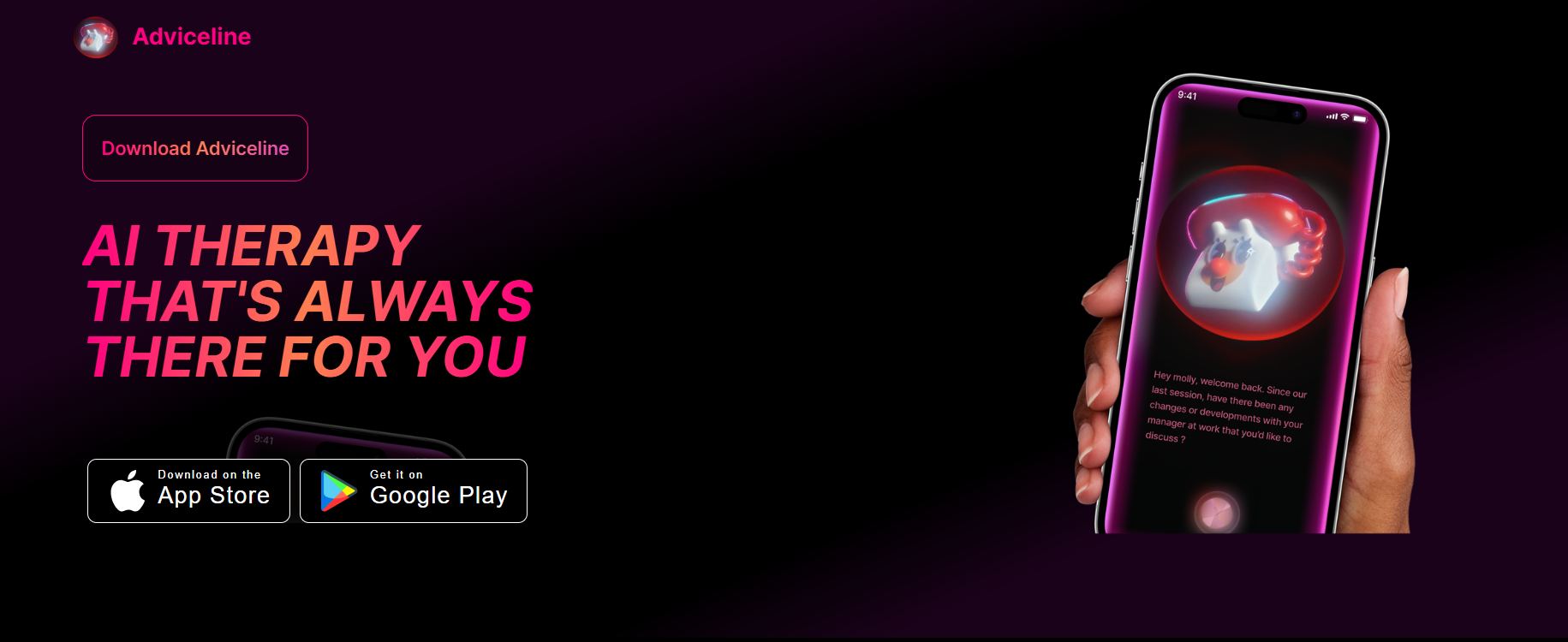 Adviceline - AI Therapy App