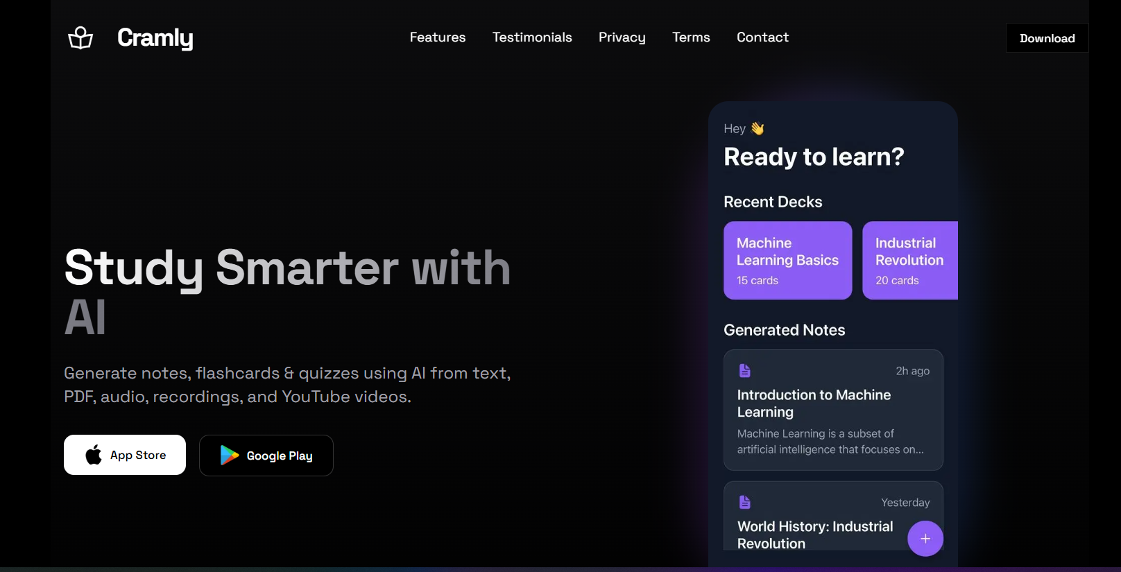 Cramly - AI Study Assistant