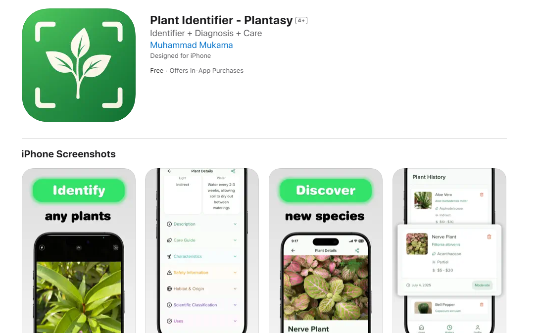 Plantasy - Plant Identifier App