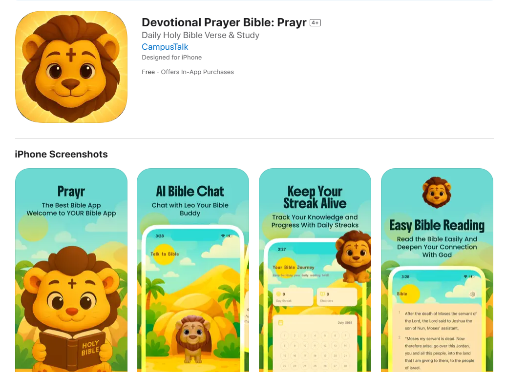 Prayr - AI Bible Chat App